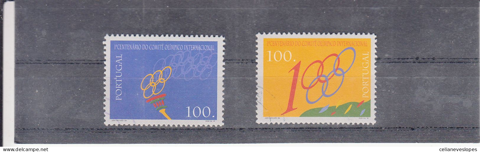 Portugal, Comité Olimpico Internacional, 1993, Mundifil Nº 2184 A 2185 Used - Usado