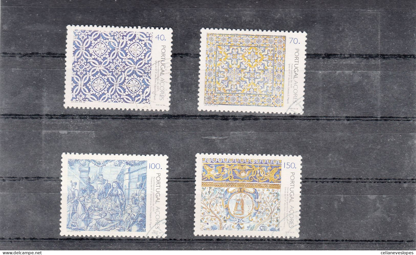 Portugal, Azulejaria Portuguesa Nos Açores, 1993, Mundifil Nº 2189 A 2192 Used - Used Stamps