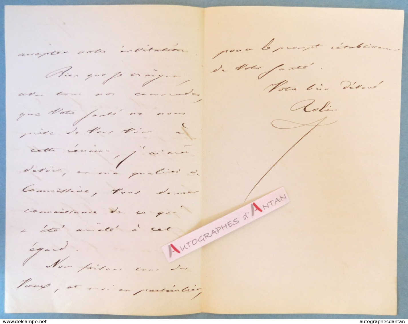 ● L.A.S 1851 Général Alexandre Alban ROLIN - Gardes Nationales De La Seine - Troupes Tuileries Sillery Lettre Autographe - Politiek & Militair
