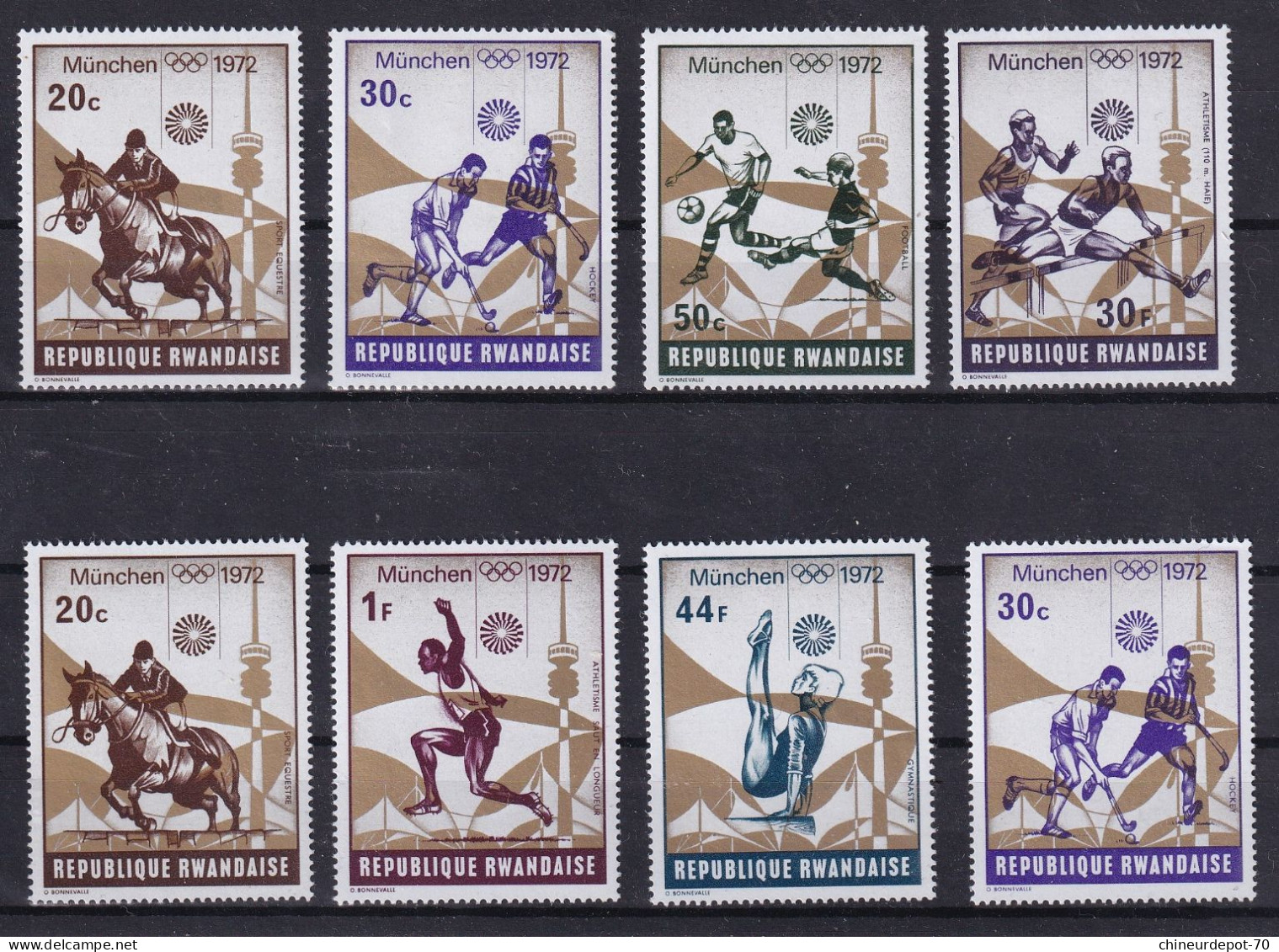 Lot De Timbres Rwanda Rwandaise Neufs Sans Charnière ** Voir 45 Photos ** - Collections (sans Albums)