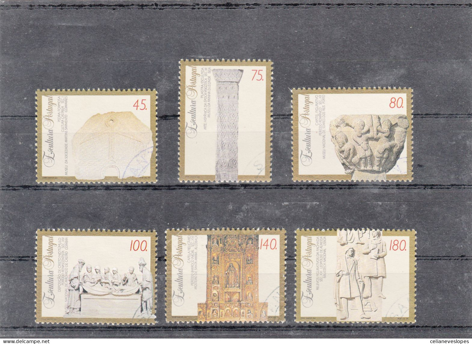 Portugal, Escultura Portuguesa, 1994, Mundifil Nº 2219 A 2224 Used - Used Stamps