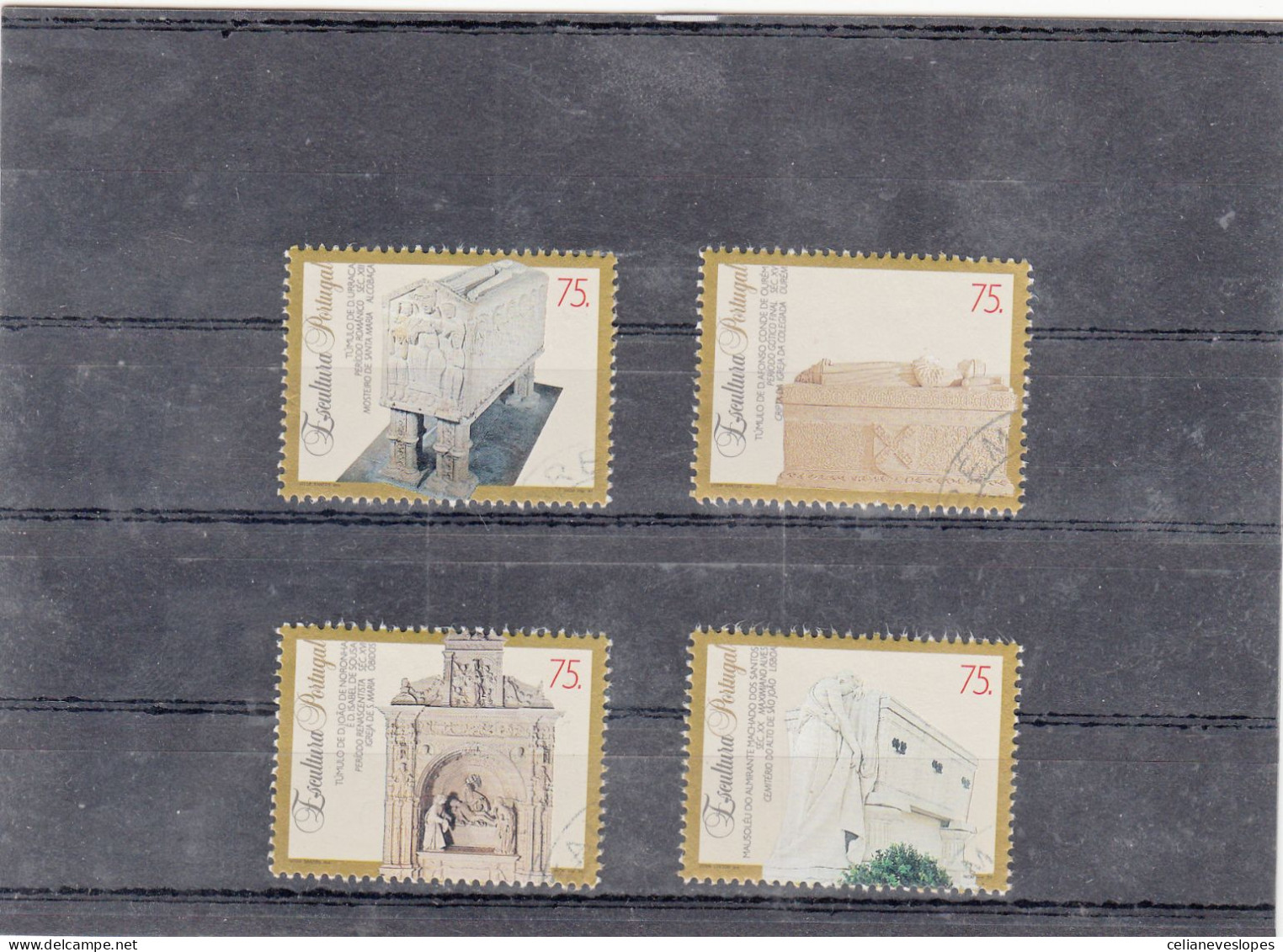 Portugal, Escultura Portuguesa, 1994, Mundifil Nº 2225 A 2228 Used - Used Stamps