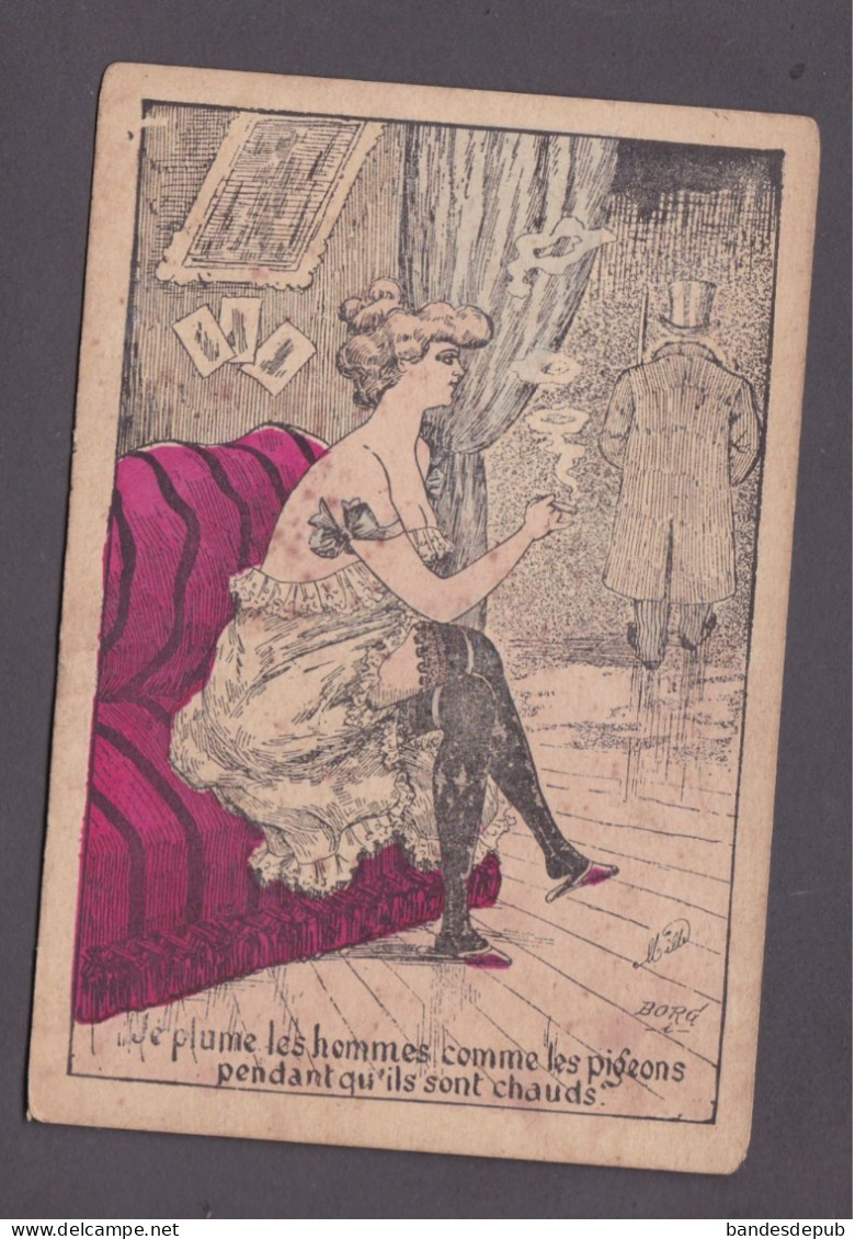 Illustrateur Mille Je Plume Les Hommes Comme Les Pigeons Femme Prostituee Prostitution Cigarette  58173 - Mille