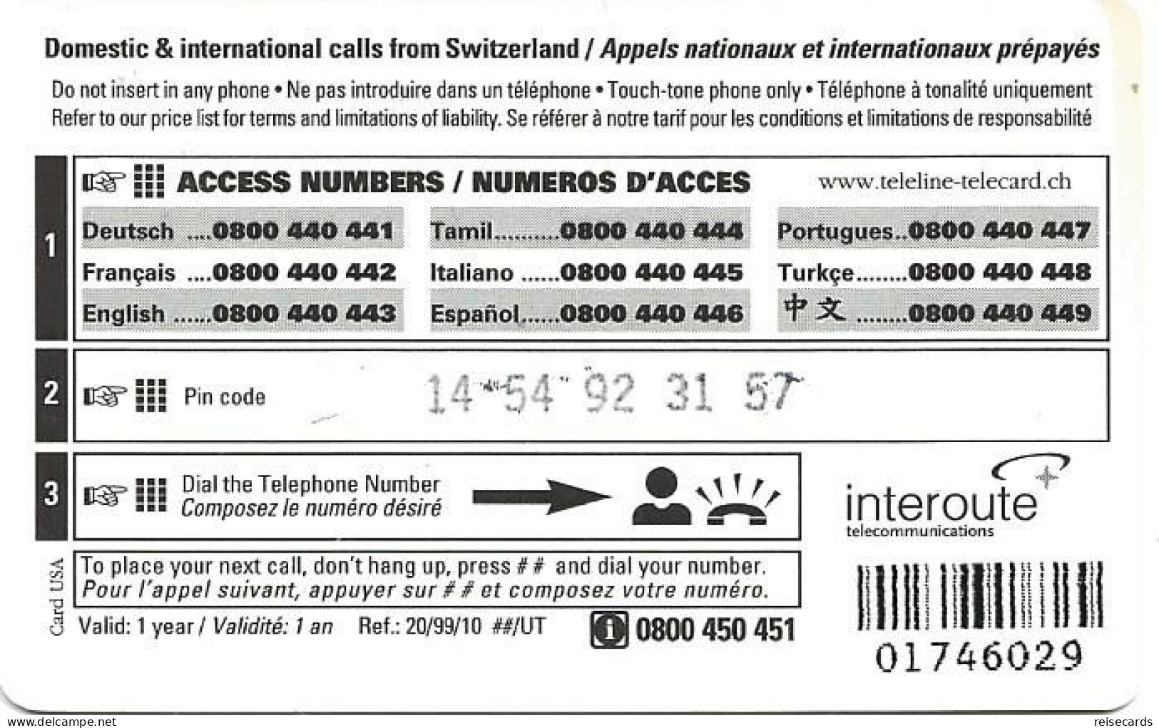 Switzerland: Teleline - StarFun - Schweiz