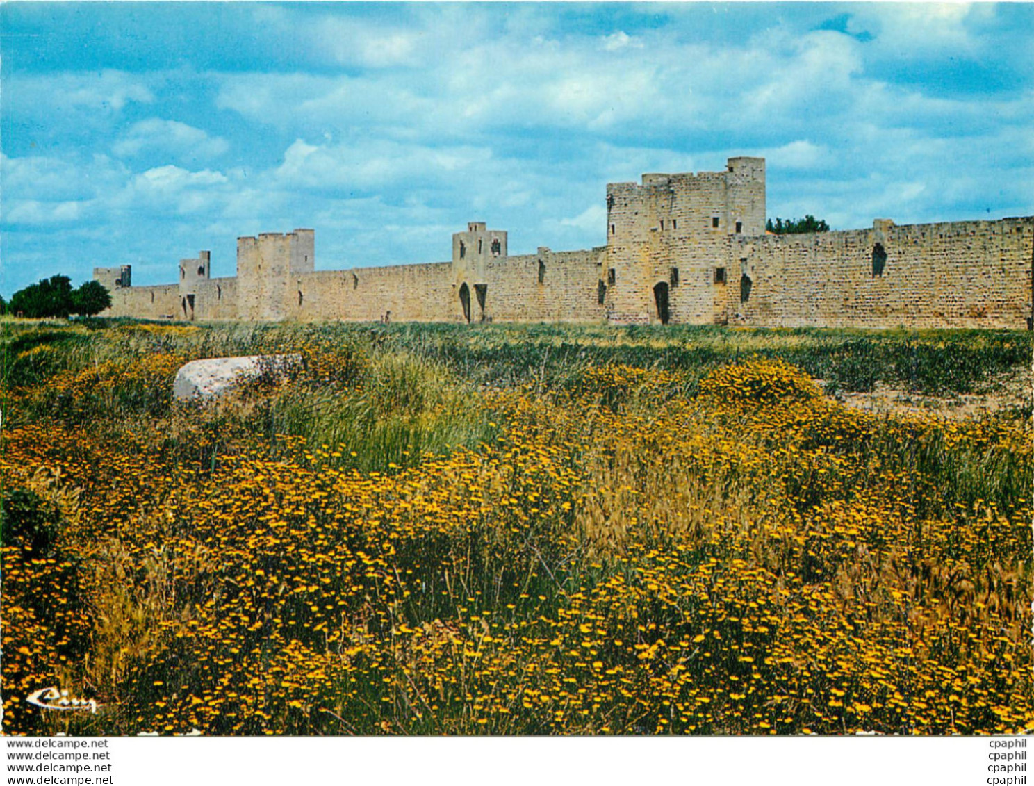 CPM Aigues Mortes Les Remparts Sud Avec La Tour Des Bourguignons - Aigues-Vives