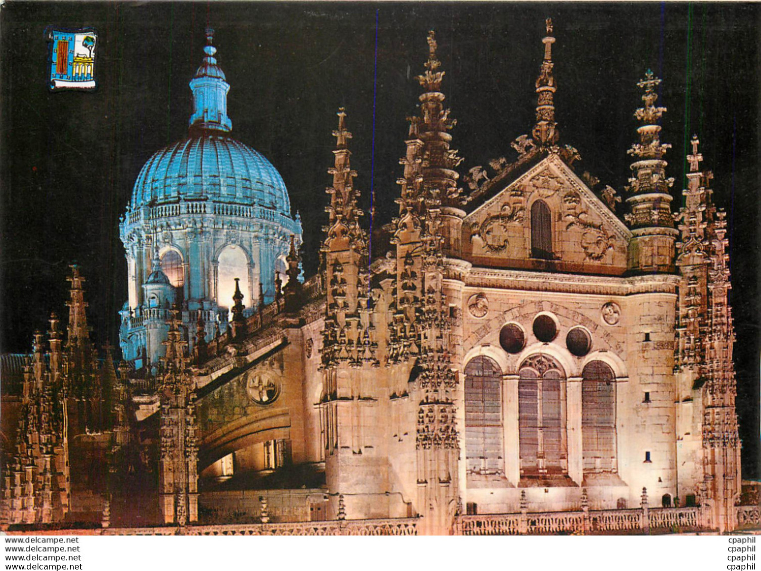 CPM Salamanca Nouvelle Cathedrale Vue De Nuit - Salamanca