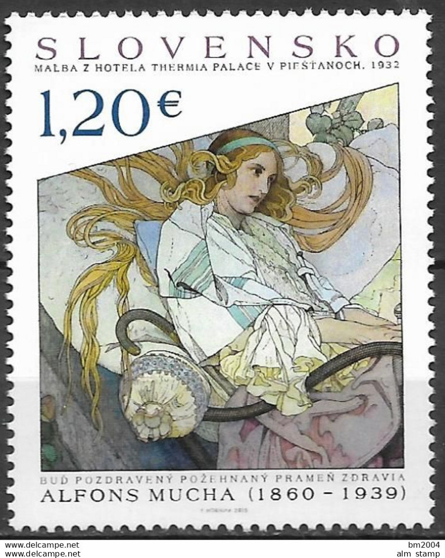 2015 Slowakei Mi. 778**MNH  Kunstwerke. - Unused Stamps