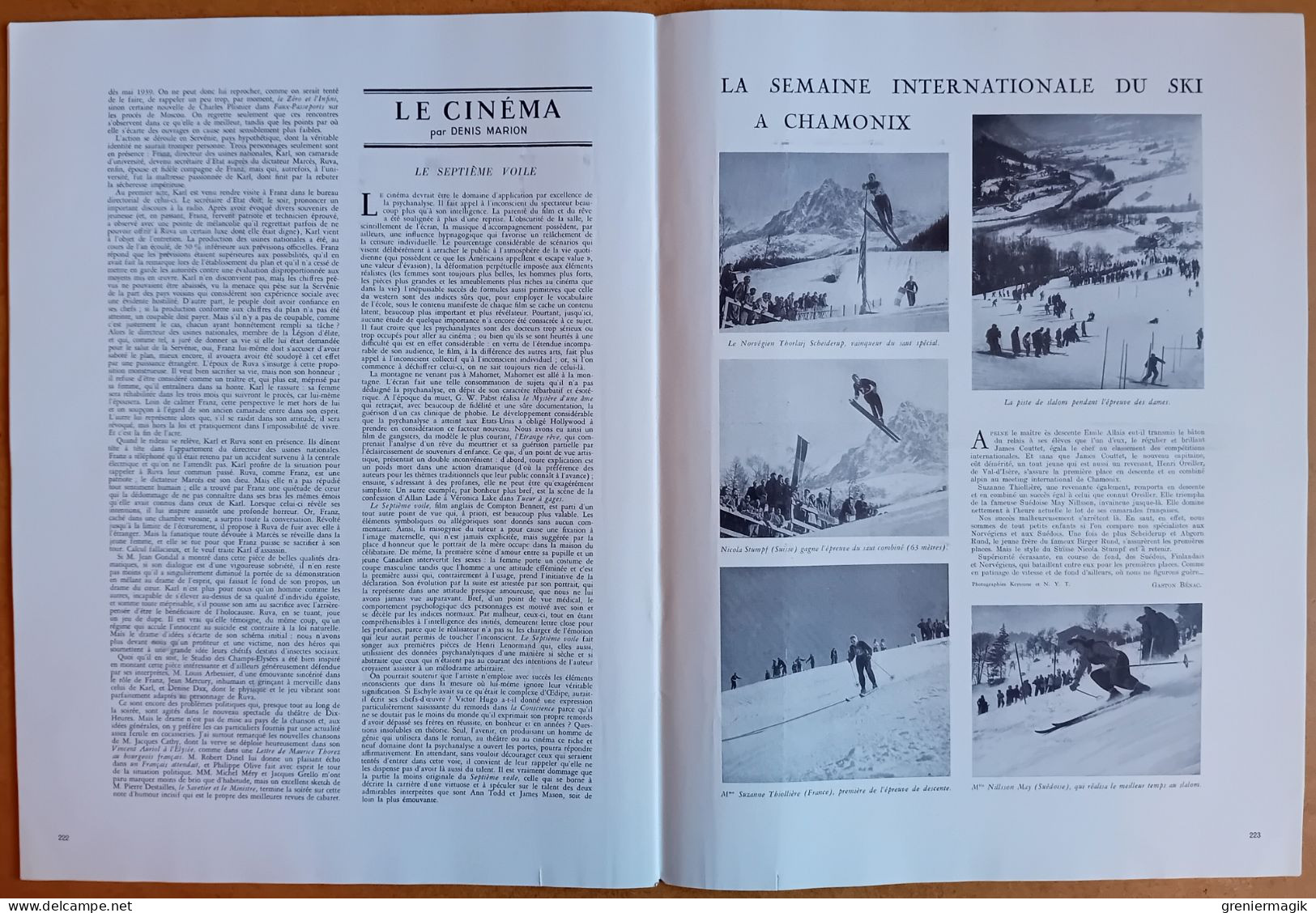 France Illustration N°74 01/03/1947 Royal Tour/Le Languedoc/Libération de Paris vu par les écoliers.../Syrie/Chamonix