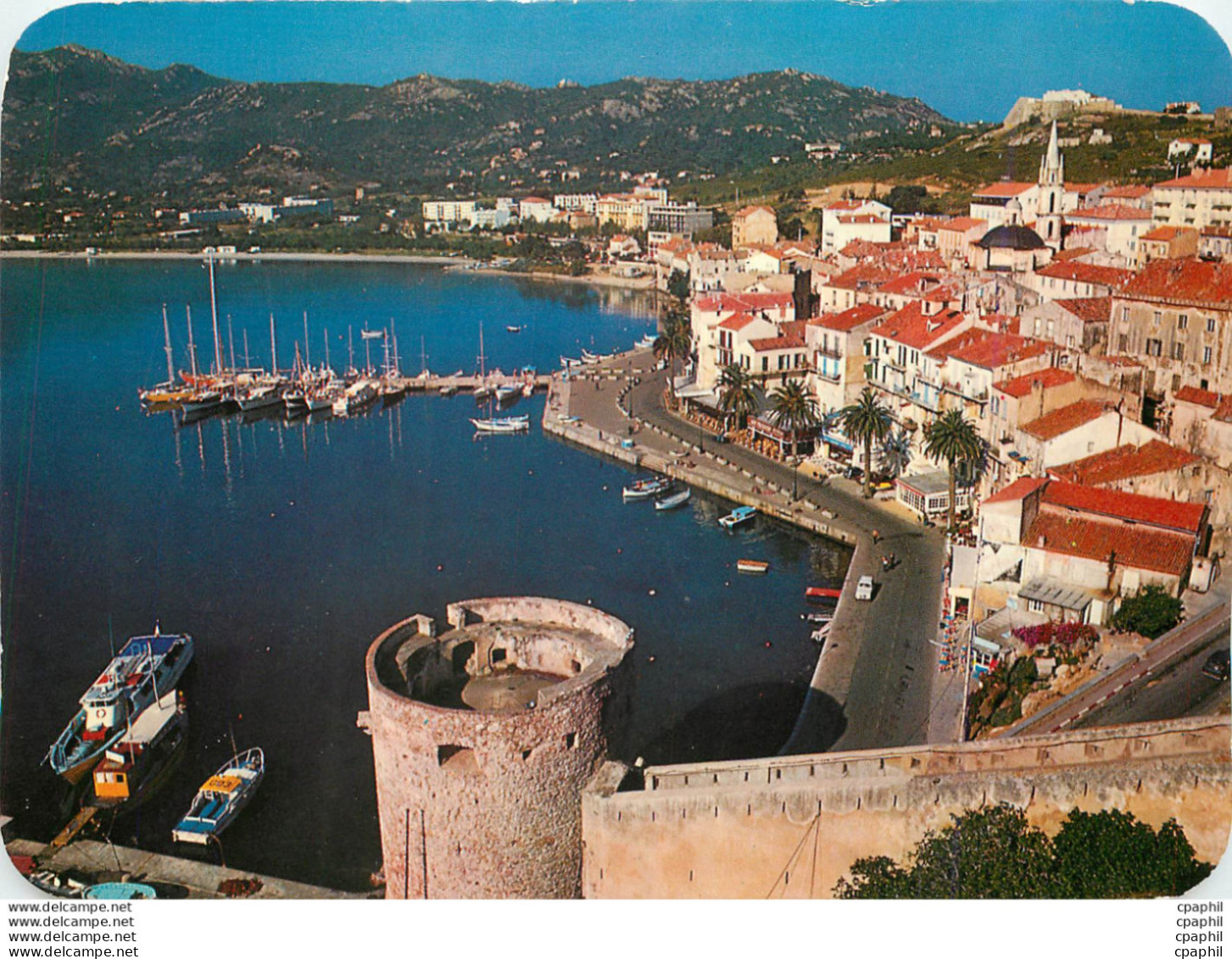 CPM Calvi Au Pied De La Citadelle La Tour De Sel Veille Sur La Ville Et Sur Le Port - Corse