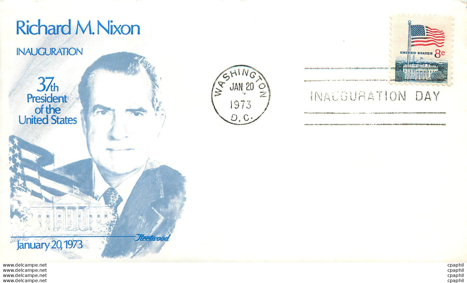 Lettre Cover Etats-Unis Richard Nixon 1973 - Covers & Documents