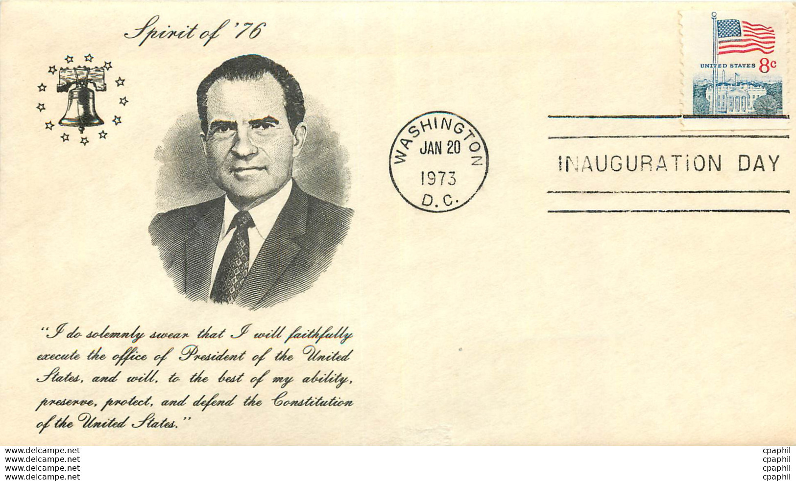 Lettre Cover Etats-Unis Richard Nixon 1973 - Covers & Documents