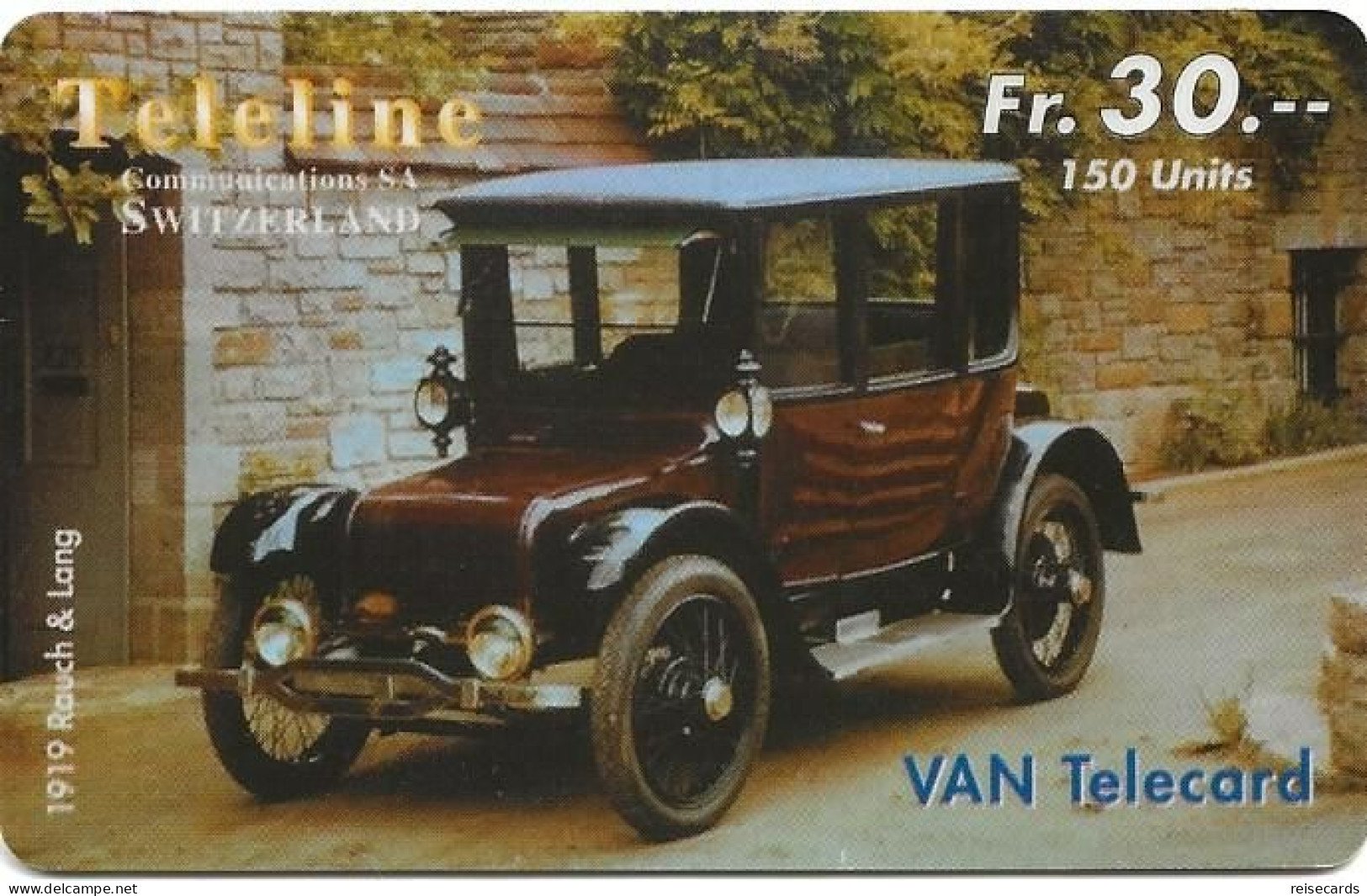 Switzerland: Teleline VAN - Rauch & Lang 1919 - Schweiz