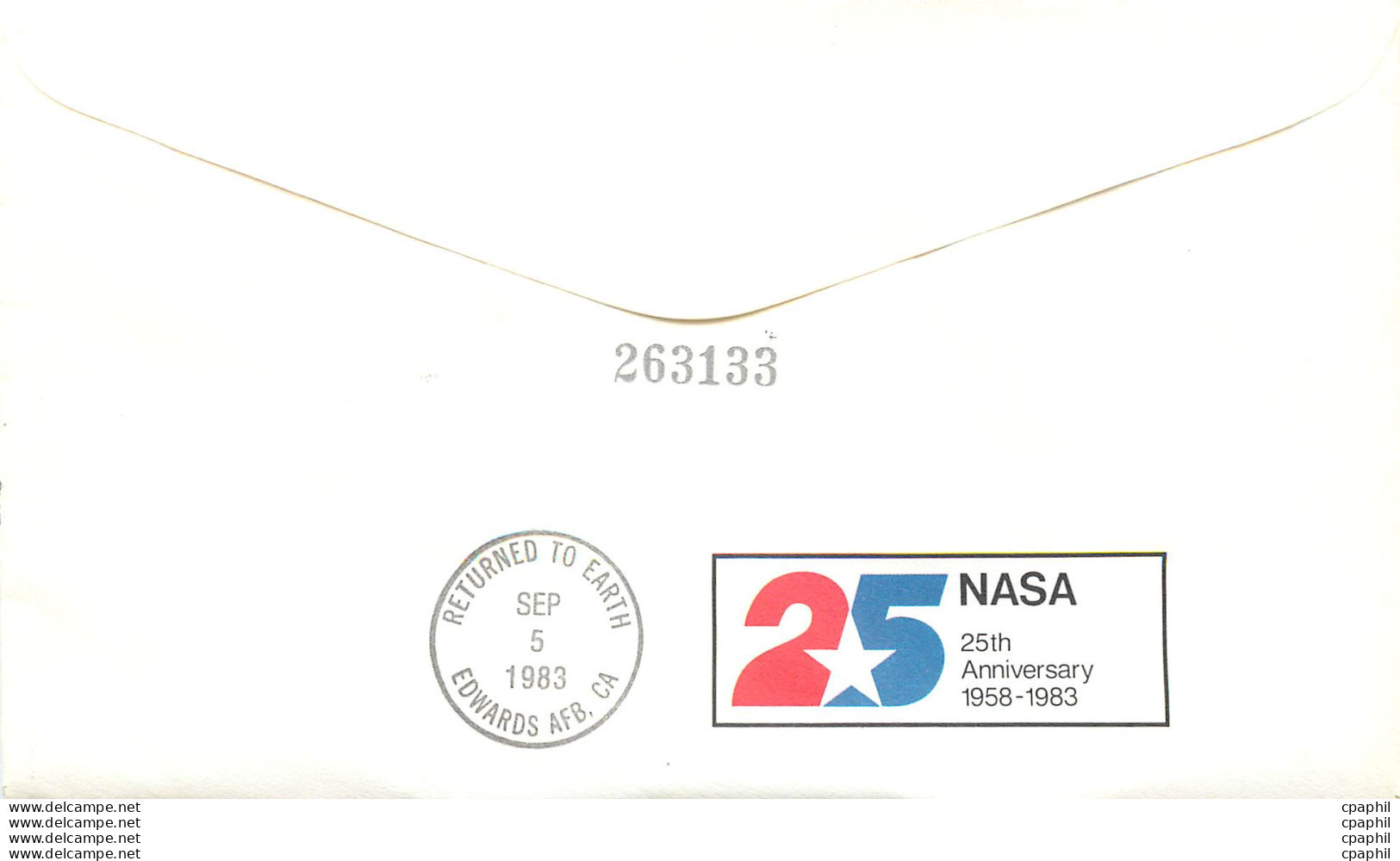 Lettre Cover Etats-Unis Challenger Espace 1983 Kennedy Space Center - Storia Postale