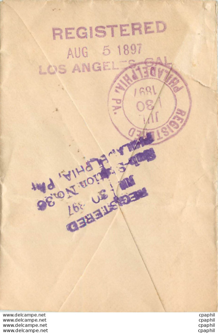 Lettre Cover Etats-Unis 10c On 1897 Cover To Los Angeles - Other & Unclassified