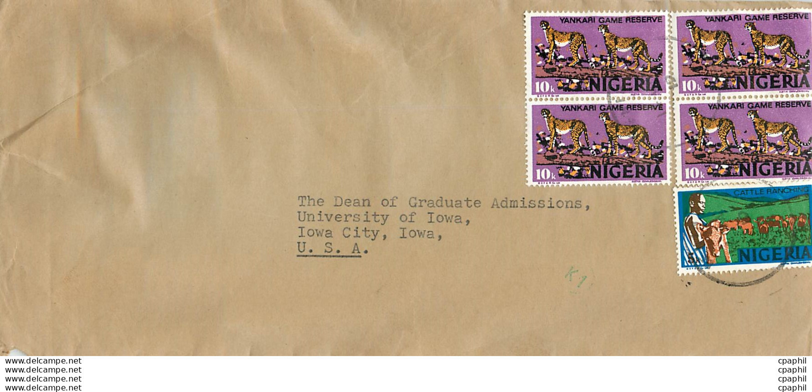 Lettre Cover Chine China University Iowa Taipei Medical College - Covers & Documents