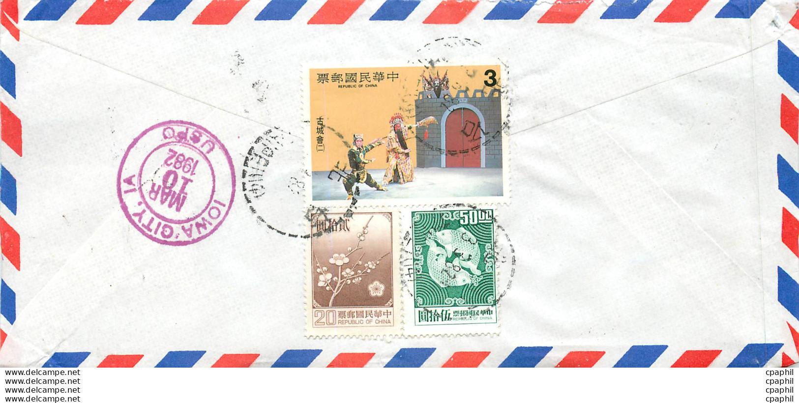 Lettre Cover For University Of Iowa Chine - Storia Postale