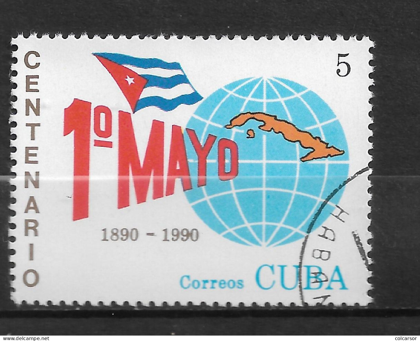 CUBA  N°  3023  " 1ER MAI " - Usati