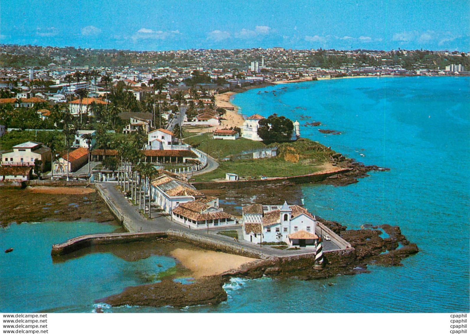 CPM Salvador Vista Aerea Da Ponta De Mont Serrat - Salvador De Bahia