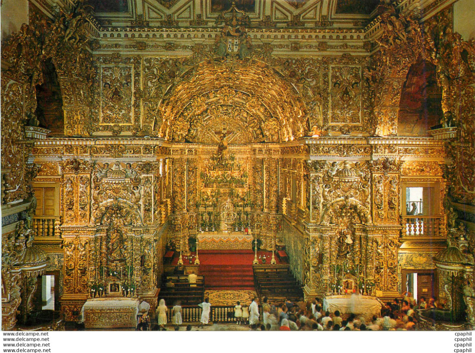 CPM Brasil Turistico Salvador Bahia San Francisco Church High Altar - Salvador De Bahia