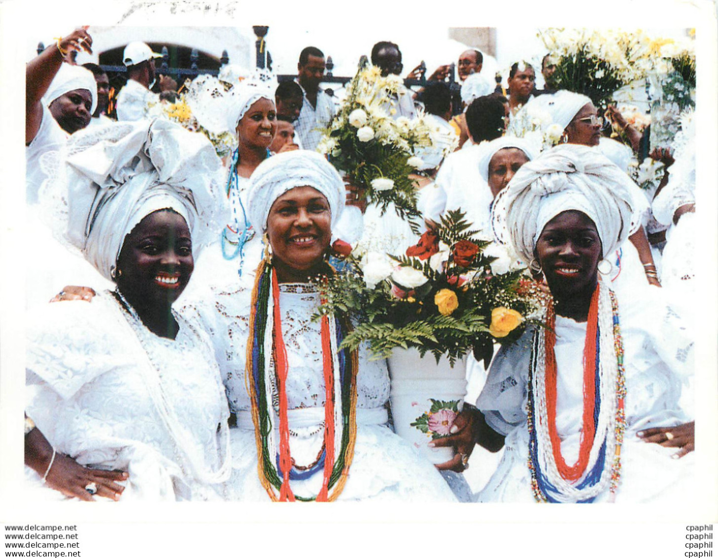 CPM Salvador Bahia Brasil Typical Baianas At Religious Procession Of Our Lord Of Bonfim - Salvador De Bahia