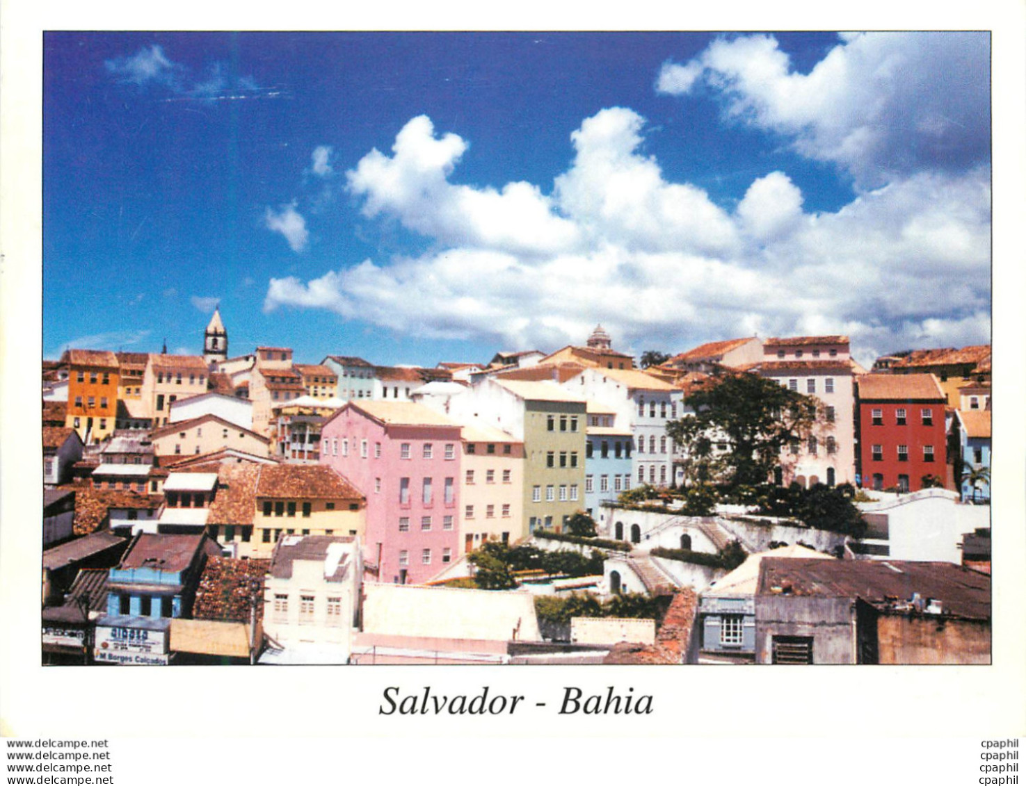 CPM Salvador Bahia Brasil Vista Panoramica Do Pelourinho - Salvador De Bahia