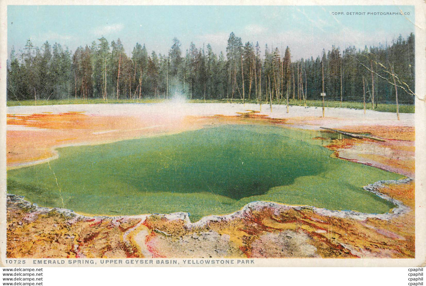 CPA Emerald Spring Upper Geyser Basin Yellowstone Park - Otros & Sin Clasificación