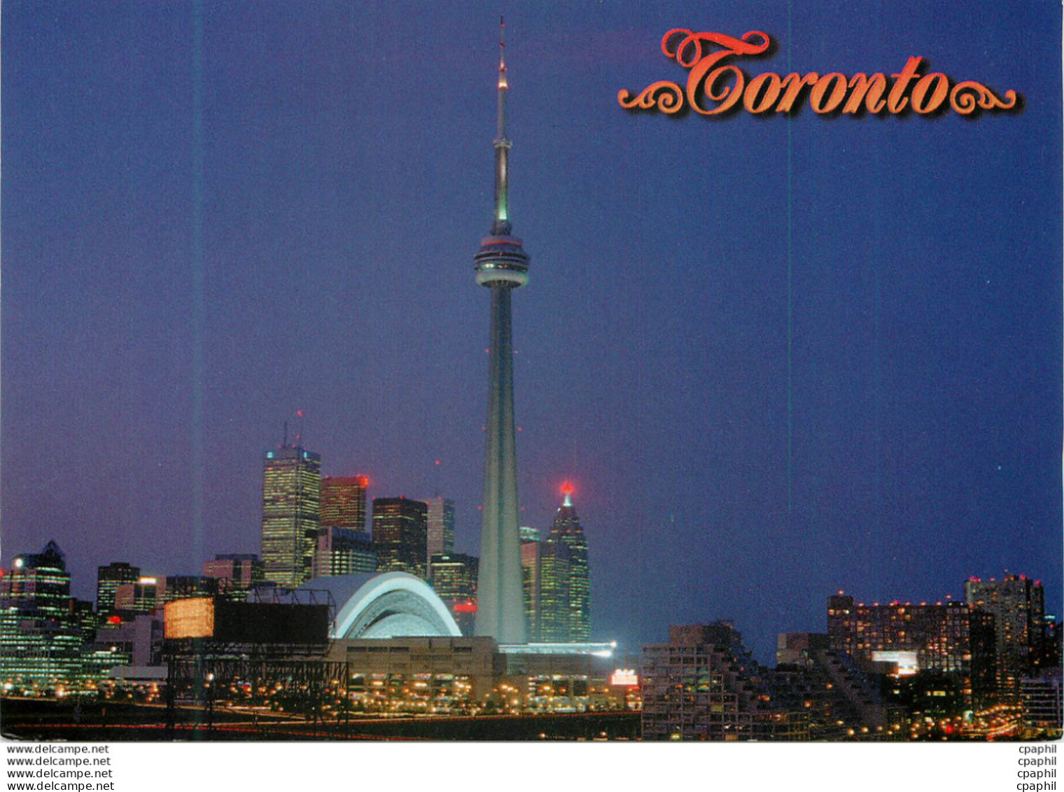 CPM Toronto Ontario Canada Une Photo Nocturne Tres Lumineuse De La Queen City - Toronto