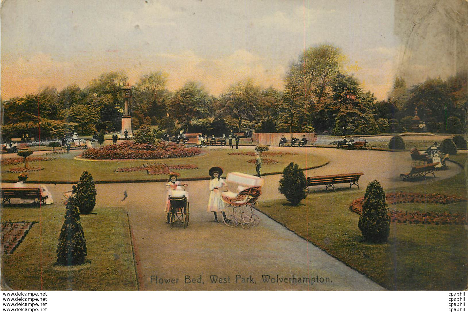 CPA Wolverhampton Flower Bed West Park - Liverpool