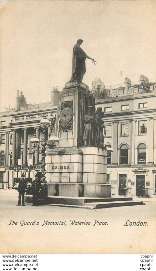 '"CPA London The Guard''s Memorial Waterloo Place Police"' - Londen