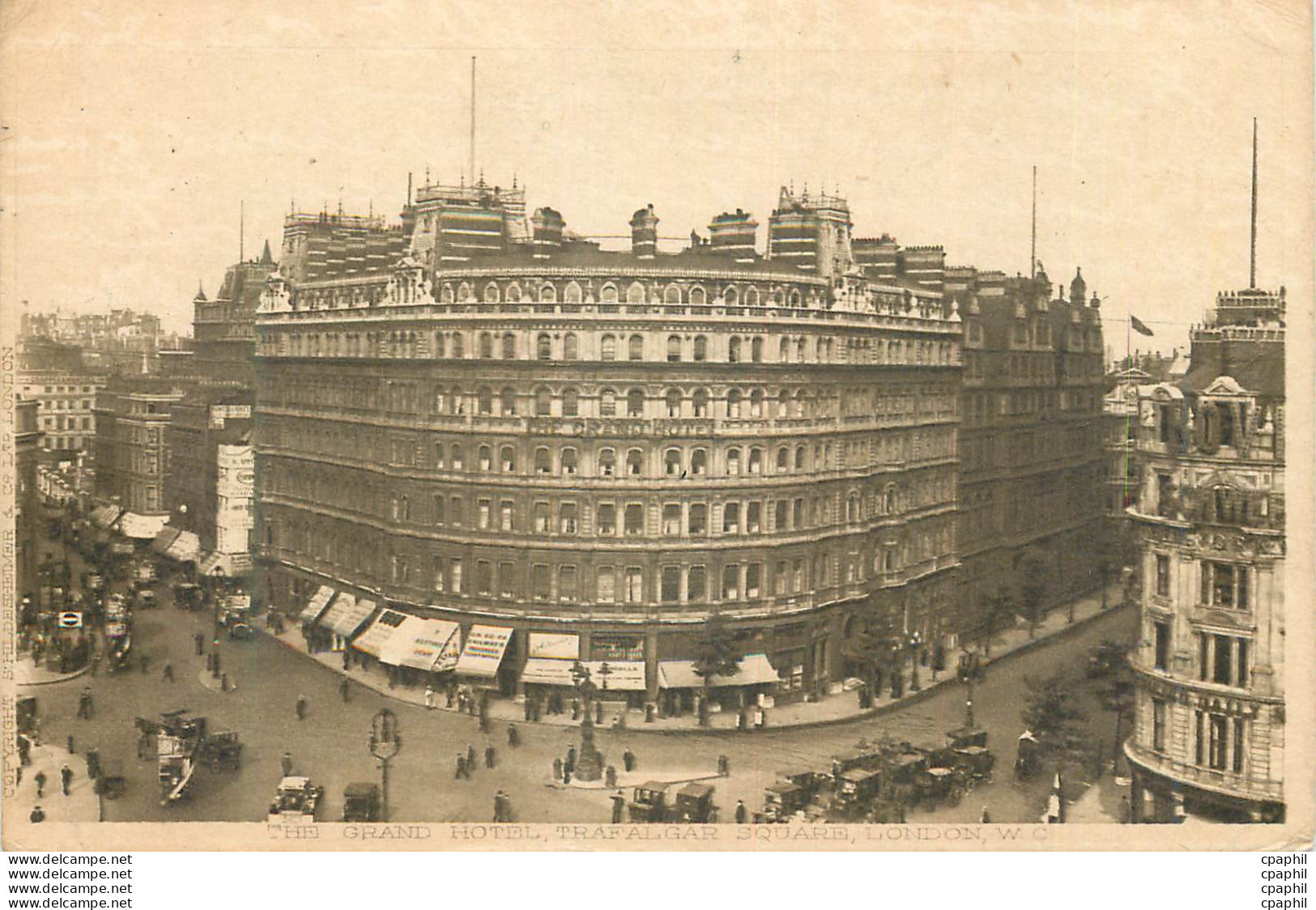 CPA London The Grand Hotel Trafalgar Square - Londen