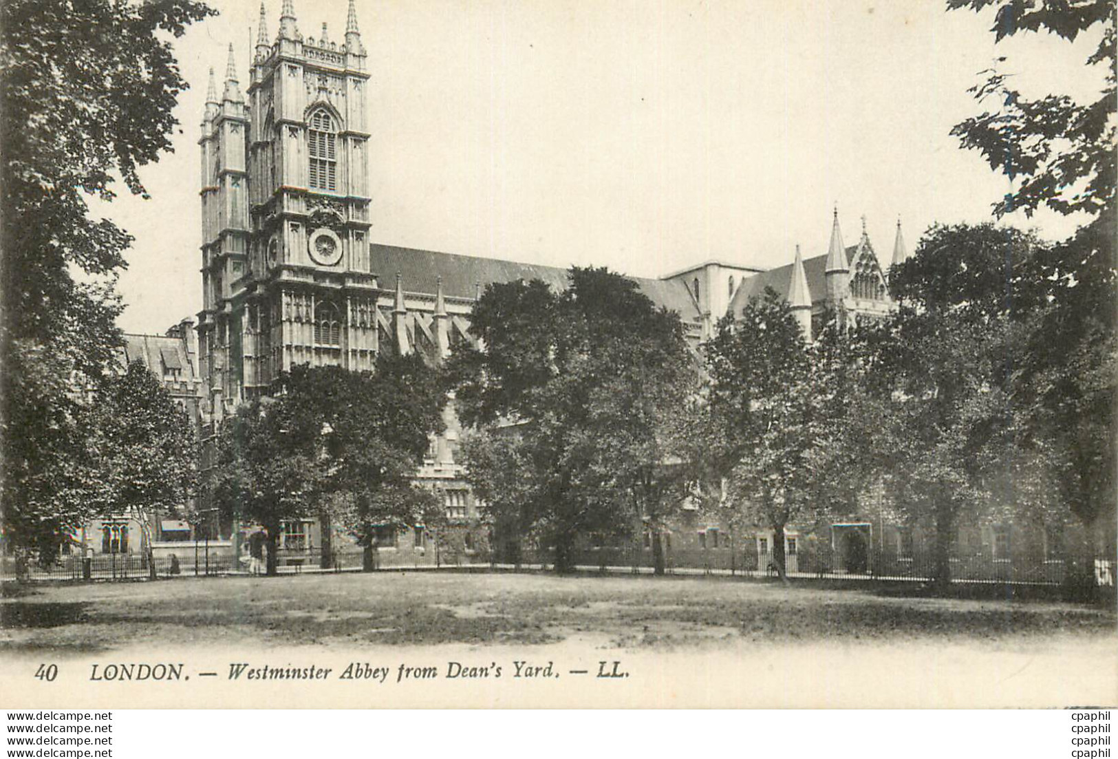 '"CPA London Westminster Abbey From Dean''s Yard"' - Londen