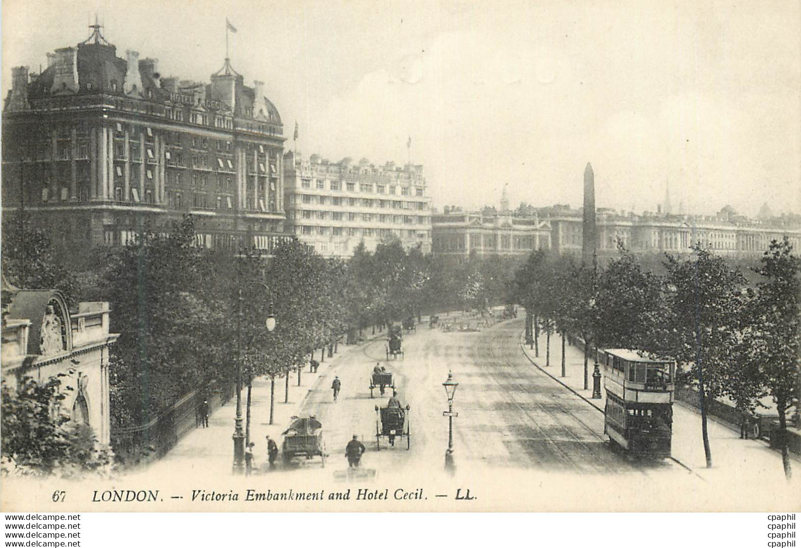 CPA London Victoria Embankment And Hotel Cecil - London