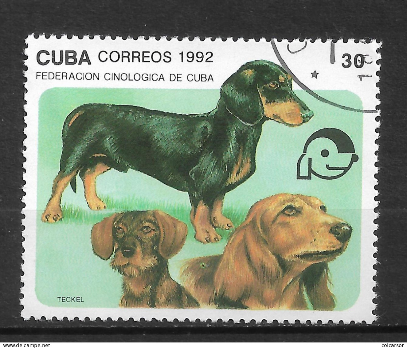 CUBA  N°  3199  " CHIENS " - Used Stamps