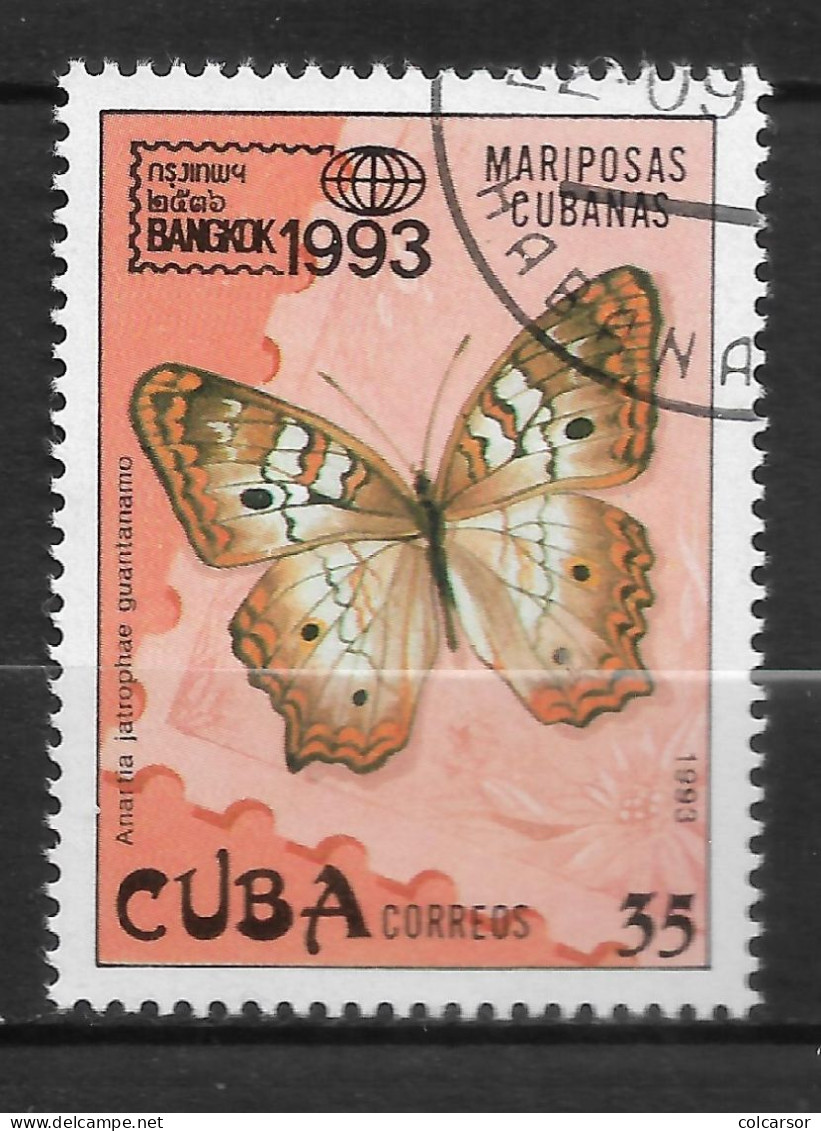 CUBA  N°  3337 " PAPILLONS " - Gebraucht