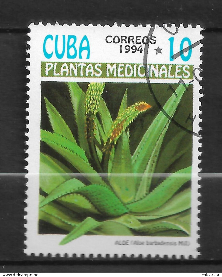 CUBA  N°  3358  " PLANTES MÉDICINALES " - Gebruikt