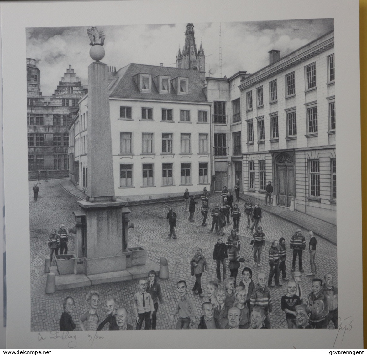 GENT - UITZONDERLIJKE FARDE  200 STUKS - DE PLEINEN VAN GENT DOOR PIERRE GILLIS - ZIE BESCHRIJF