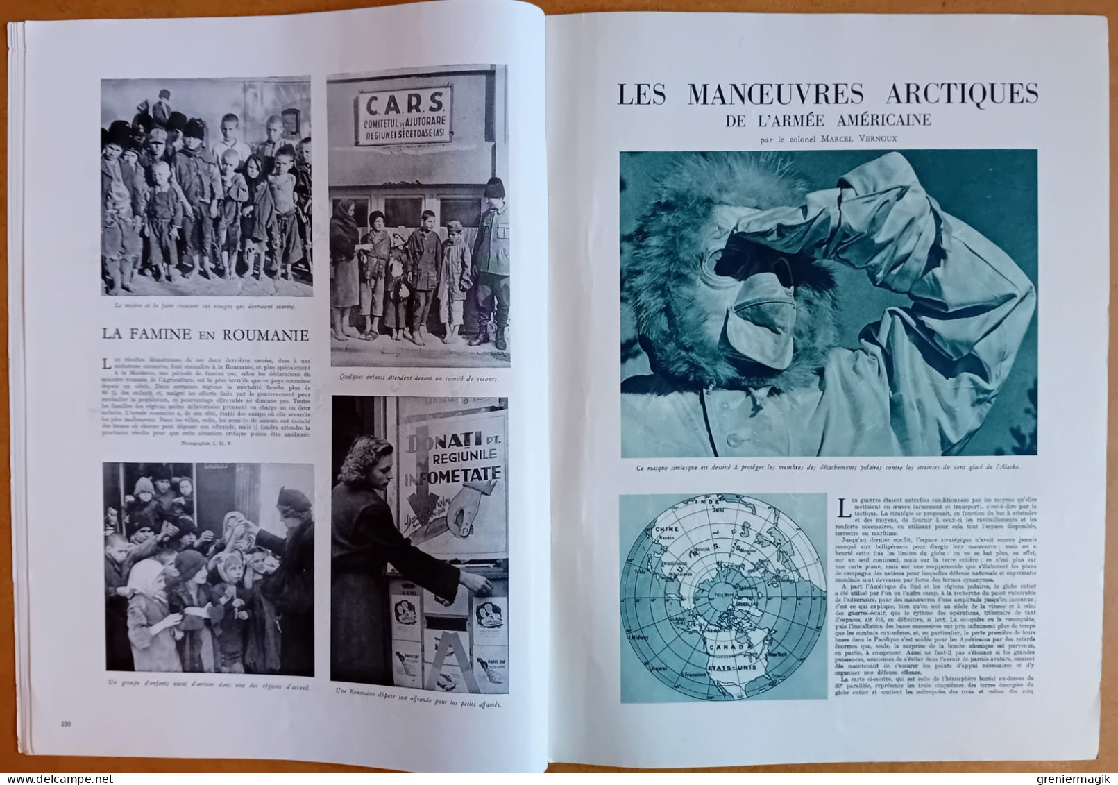 France Illustration N°75 08/03/1947 Indochine/Manoeuvres Arctiques De L'armée Américaine/Iran/Tziganes D'Europe/Roumanie - Testi Generali