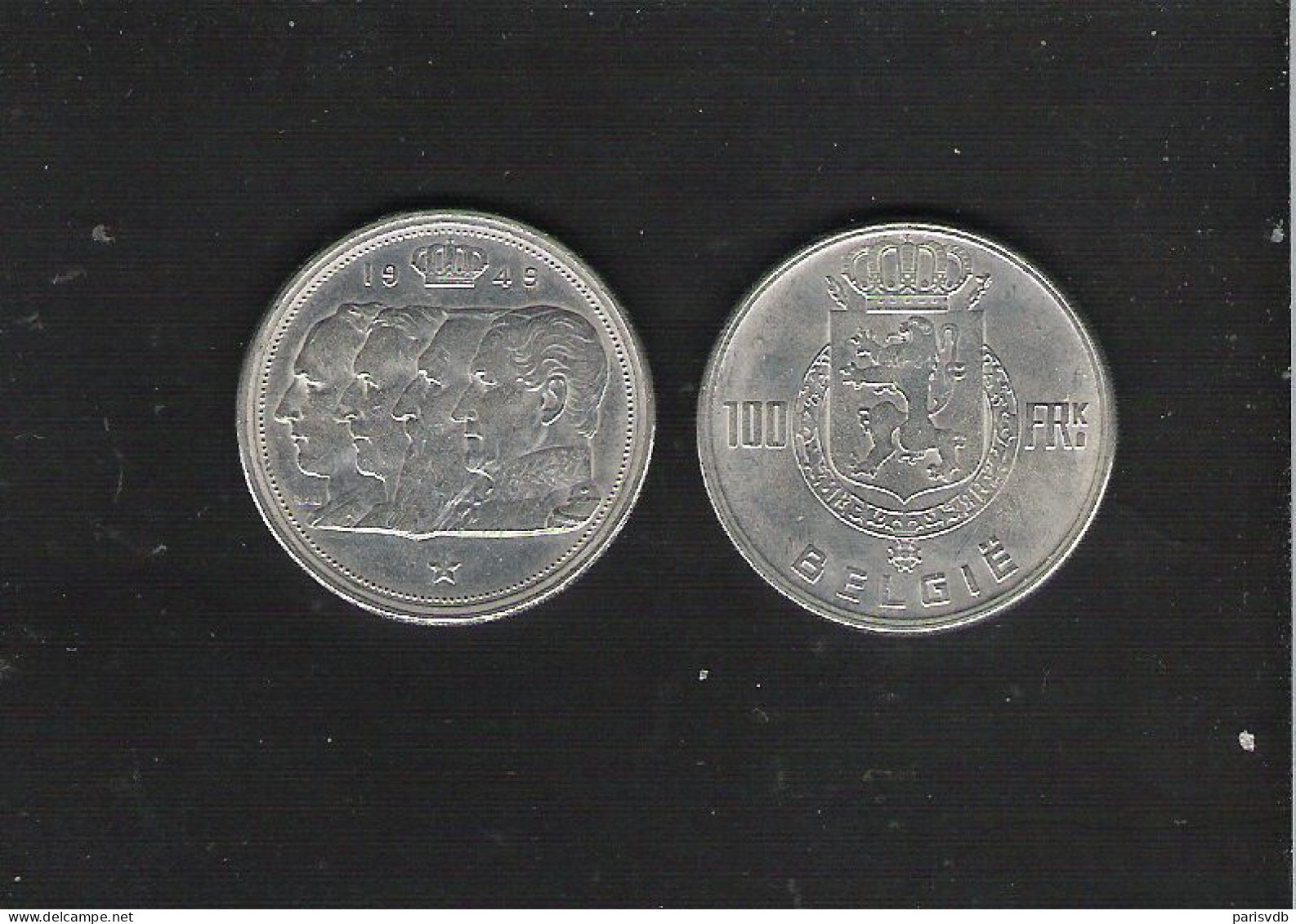 100 FRANK ZILVER TYPE 4  KONINGEN 1949 - VL  (M 003) - 100 Francs