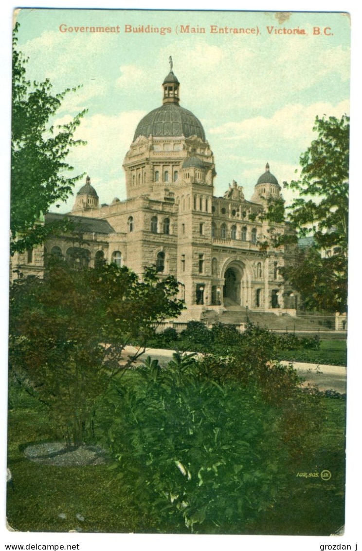 Government Buildings (Main Entrance), Victoria, B. C., Canada - Victoria