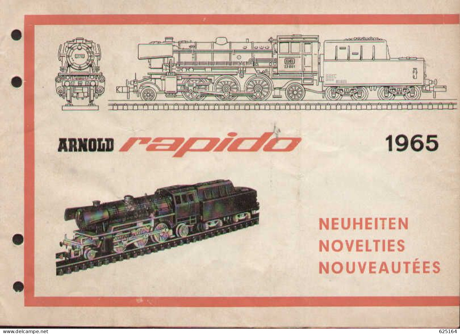 Catalogue ARNOLD RAPIDO Neuheiten 1965 N 9 MM - 1:160- En Français, Allemand Et Anglais - Sin Clasificación