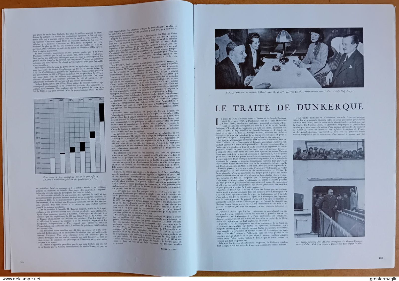 France Illustration N°76 15/03/1947 Attentats De L'Irgoun En Palestine/Sécurité Aérienne/Traité De Dunkerque/Byrd - General Issues