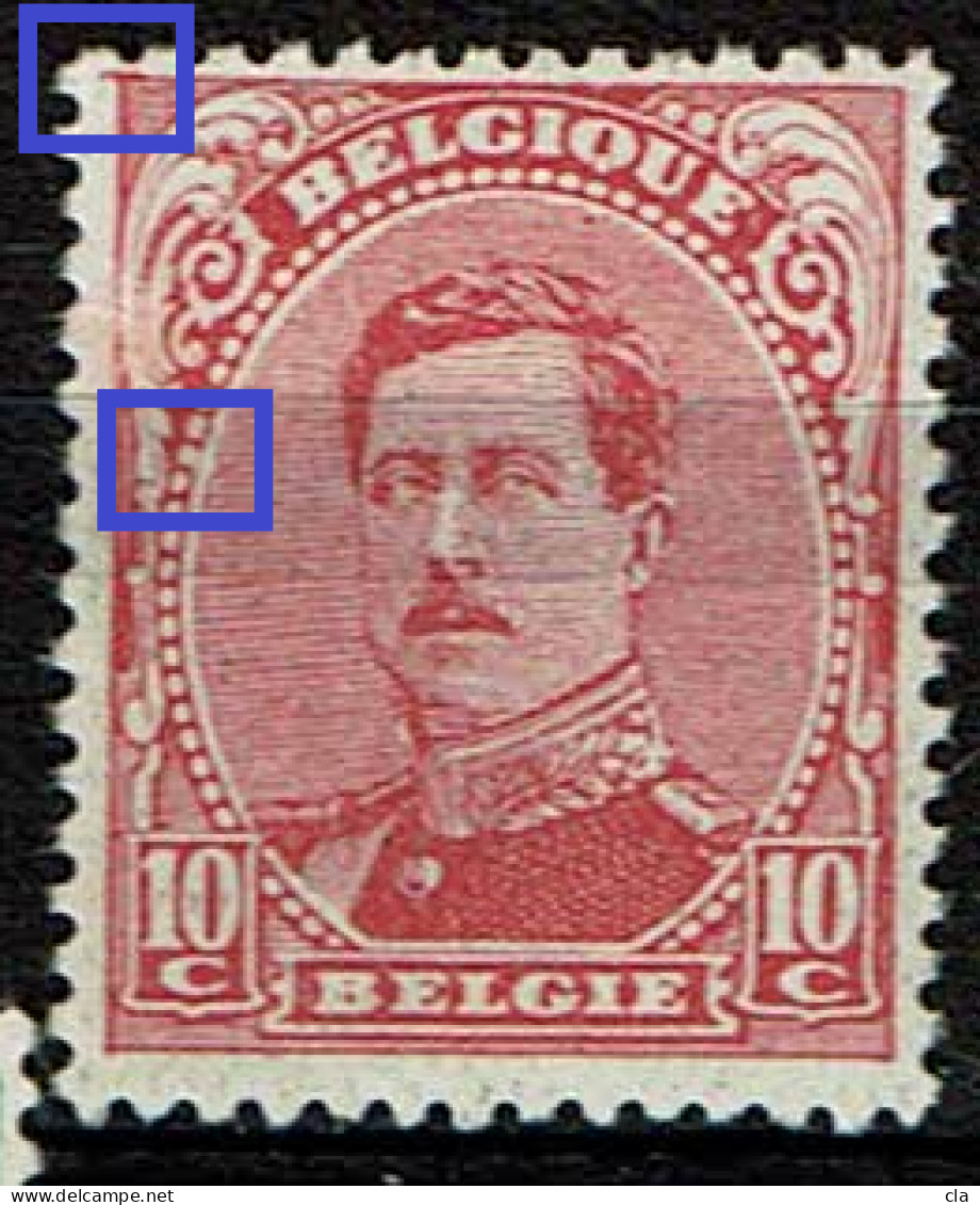 138  **  Défauts  Cadre Prolongé à Gauche Et Perle 14 Liée Ovale - 1901-1930