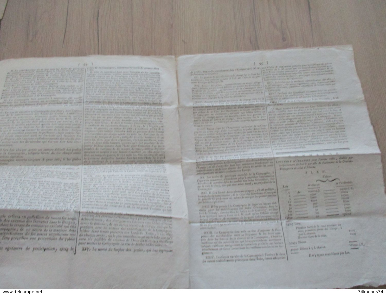 M45 Journal Courrier De L'Europe 11 Février 1780 Dont Compagnie Des Indes - Kranten Voor 1800