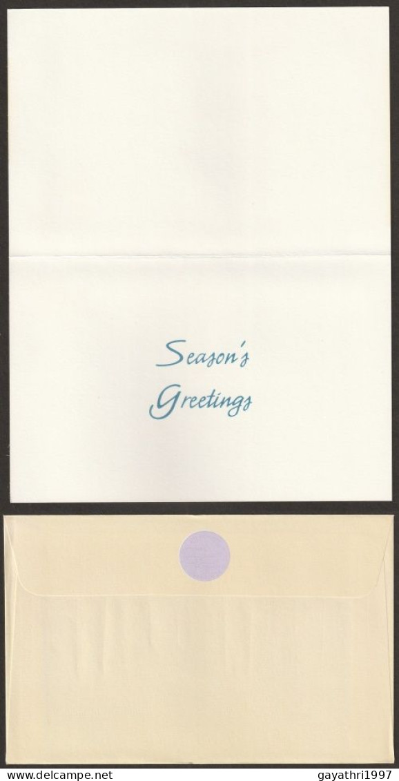 India Greetings Card With Cover Issued By Indian Government (gr25) Seasons   Greetings - Paons