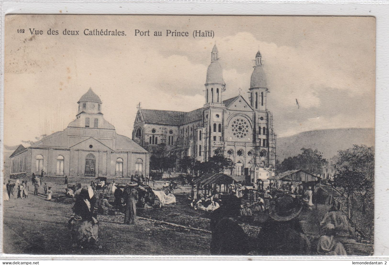 Vue Des Deux Cathédrales. Port Au Prince. * - Haiti