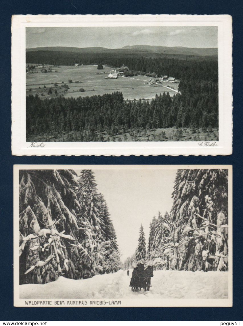 Kniebis-Lamm.( Freudenstadt).  Kurhaus. Wintersportplatz. Waldpartie. Hotel. ( Bes. Karl Gaisser ). Lot De 3 Cartes - Freudenstadt