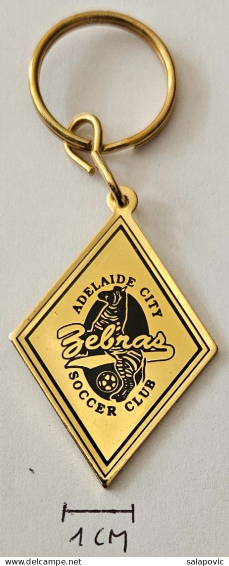 Adelaide City Zebras Soccer Club Australia Football Club Fussball Futebol Soccer Calcio Pendant Keyring PRIV-2/3 - Kleding, Souvenirs & Andere