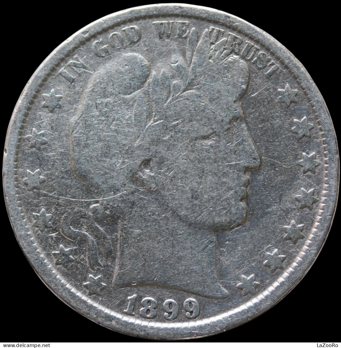 LaZooRo: United States 1/2 Dollar 1899 F / VF - Silver - 1892-1915: Barber