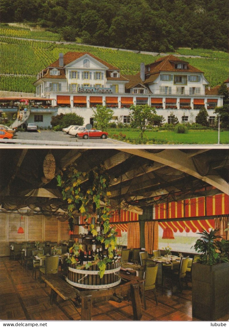 Twann - Hotel Bären  (2 Bilder)       Ca. 1970 - Douanne-Daucher