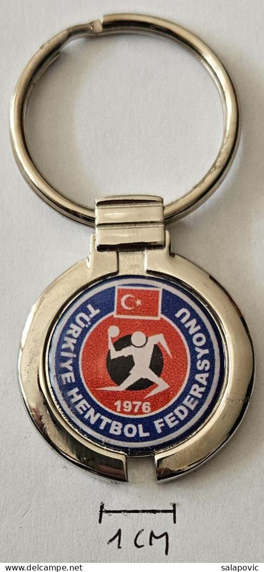 THF Turkey Handball Federation Association Union Balonmano, Pendant Keyring PRIV-2/3 - Palla A Mano